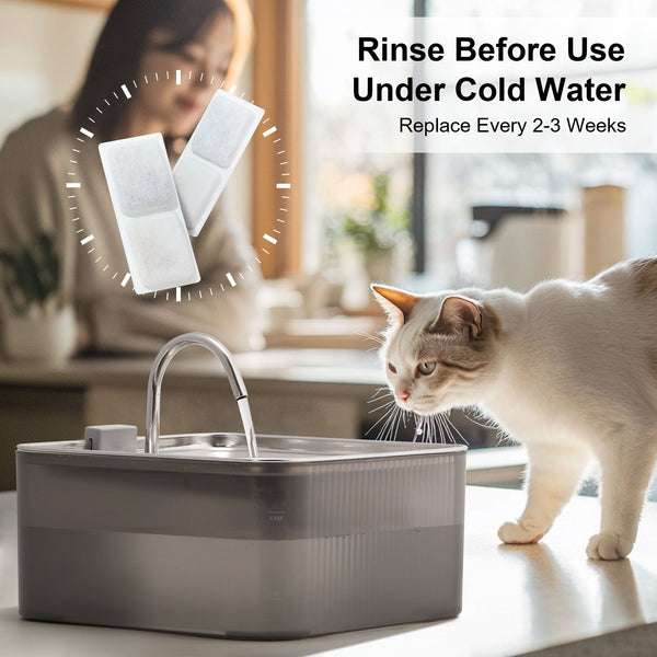 Dog Cat Pet Water Fountain Filter Replacement 9 Packs - FUKUMARU