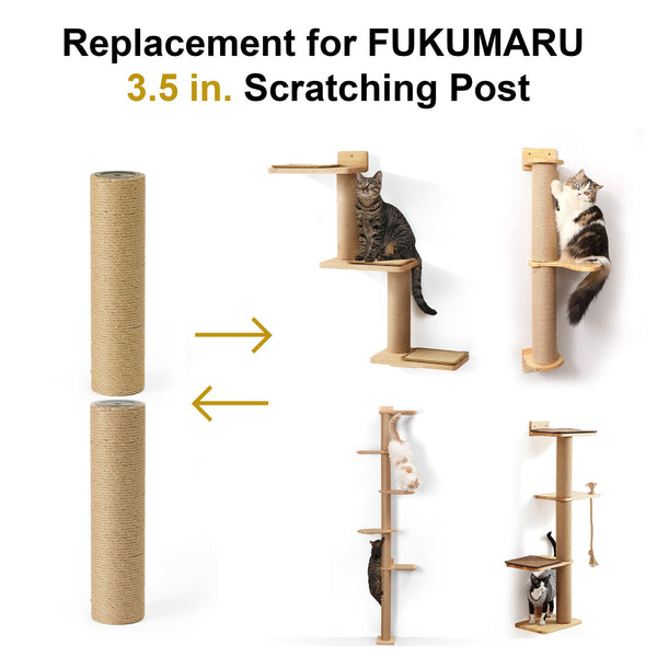 FUKUMARU 2 Pack Scratching Post Replacement, 3.5 X 14.5 Inch - FUKUMARU