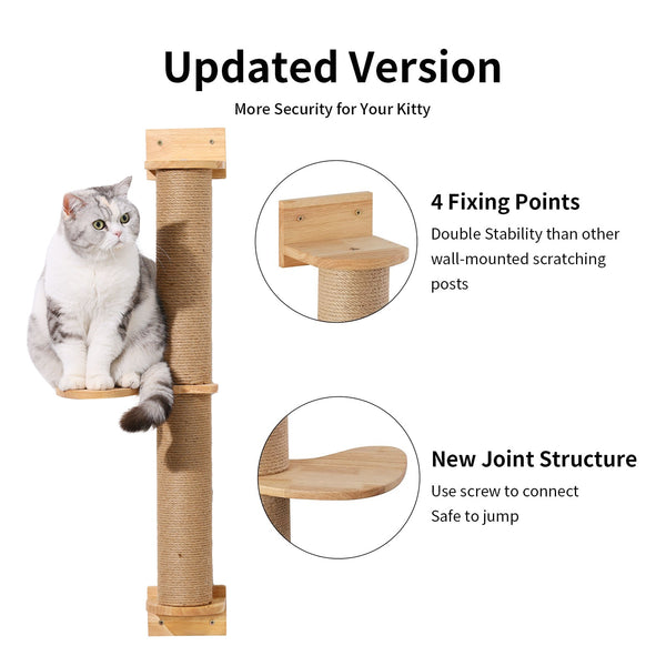 FUKUMARU Cat Activity Tree with Scratching Posts - FUKUMARU