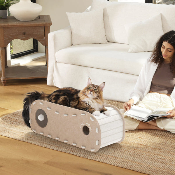 FUKUMARU Cat Beds for Indoor Pets 31.5 Inches - FUKUMARU