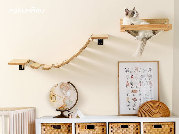 FUKUMARU Cat Bridge Wall Mounted, 12.8 - Inch - FUKUMARU