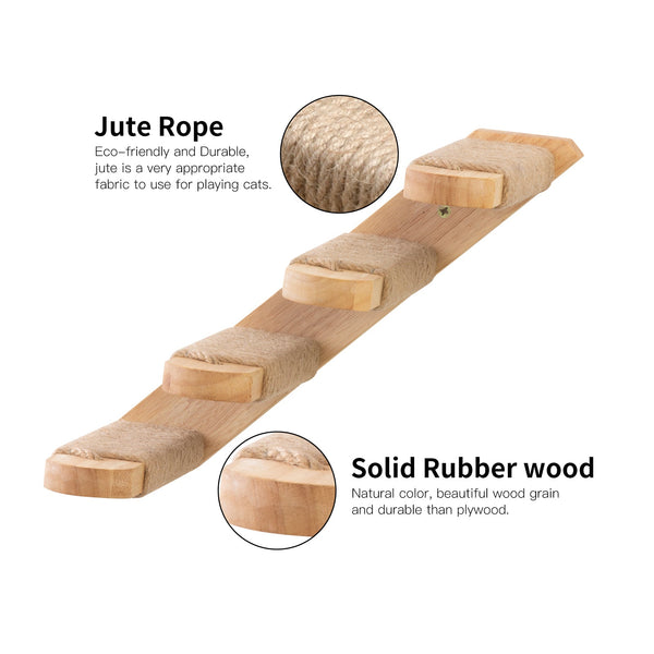 FUKUMARU Cat Climbing Shelf Wall Mounted - Left to Right - FUKUMARU