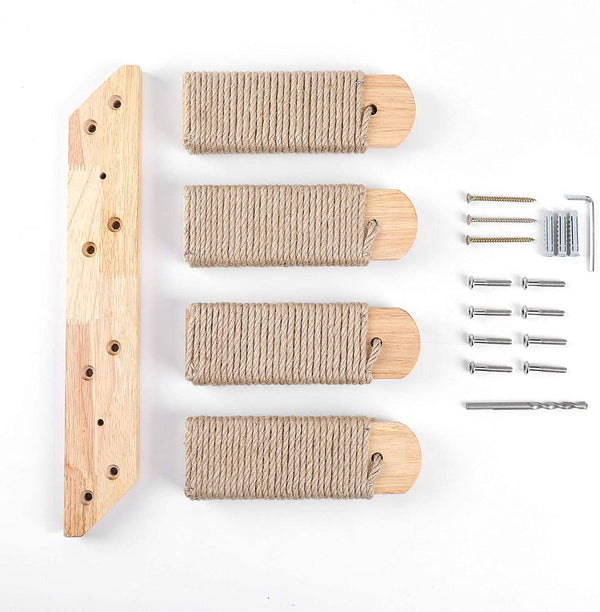 FUKUMARU Cat Climbing Shelf Wall Mounted - Right to Left - FUKUMARU