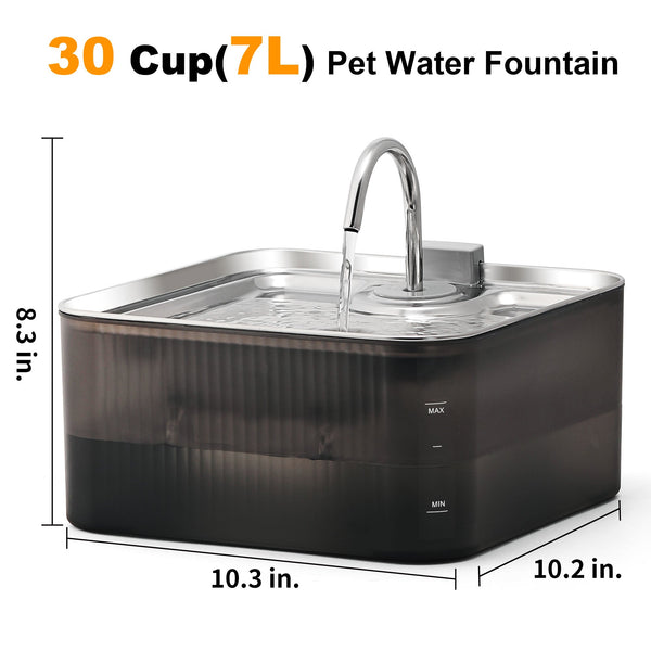 FUKUMARU Cat Dog Water Fountain 1.8 Gal/236oz/7L - FUKUMARU