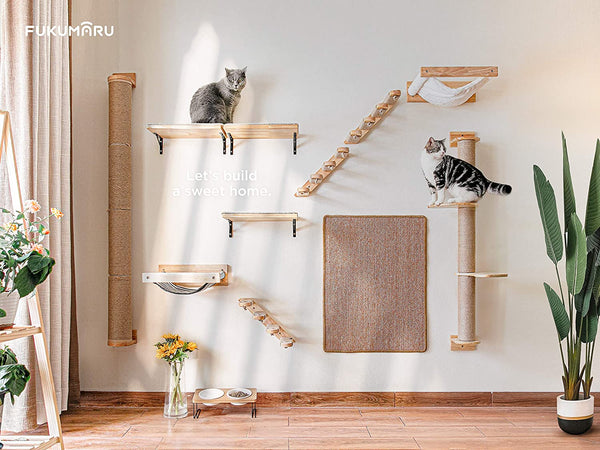FUKUMARU Cat Hammock Wall Mounted - FUKUMARU