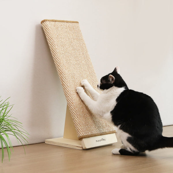 FUKUMARU Cat Scratcher, 23.66 Inch Sisal Cat Scratching Post Ramp - FUKUMARU