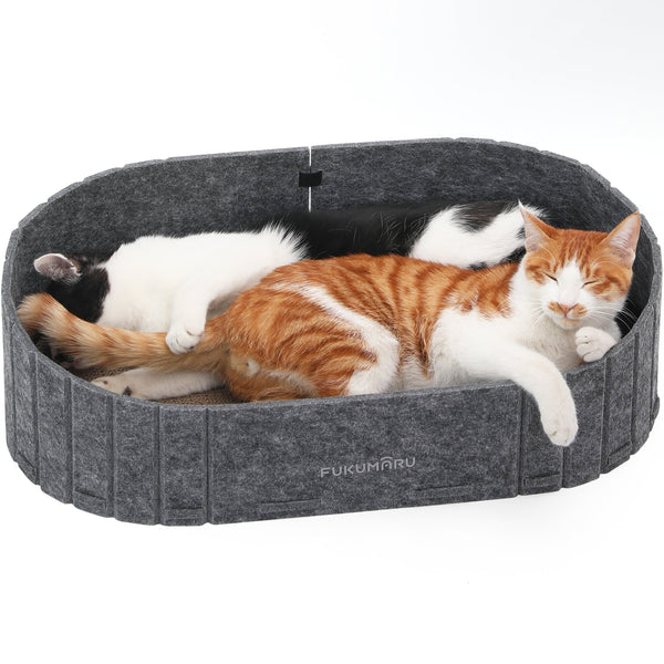 FUKUMARU Cat Scratcher, 24 Inch Sofa Shape Cat Scratcher Couch Bed - FUKUMARU