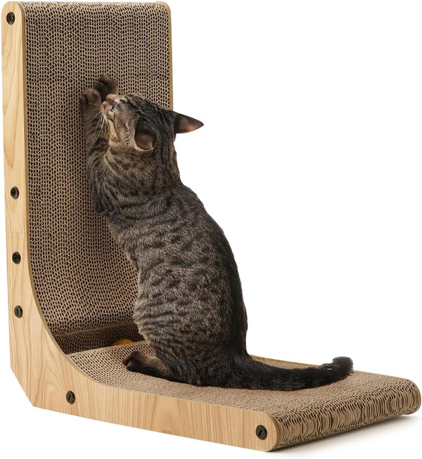 FUKUMARU Wall Mounted Cat Scratcher-L for Indoor Cats - FUKUMARU