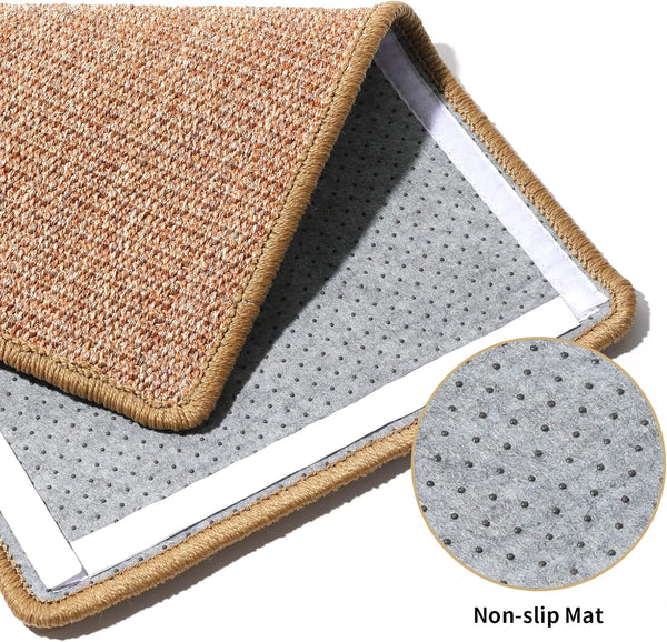FUKUMARU Cat Scratcher Mat,Natural Cat Floor Scratching Pad Rug - FUKUMARU