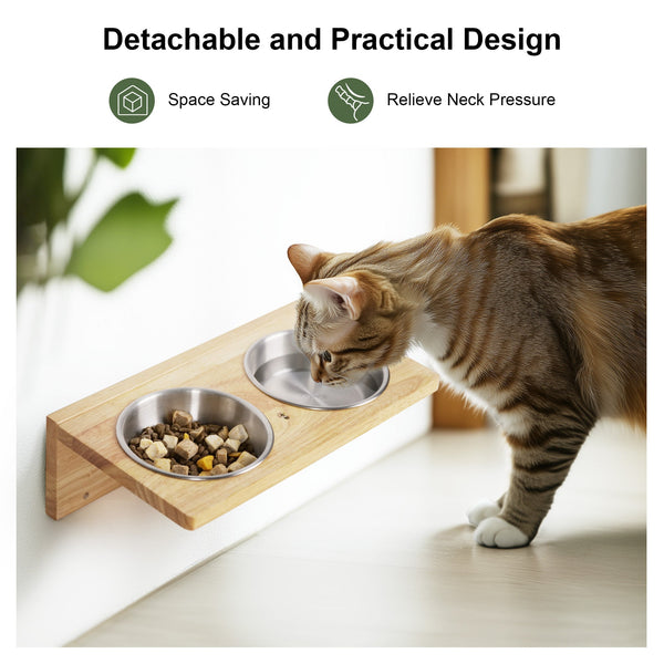 FUKUMARU Cat Wall Shelves, 3 In 1 Cats Walls Furniture Set - FUKUMARU