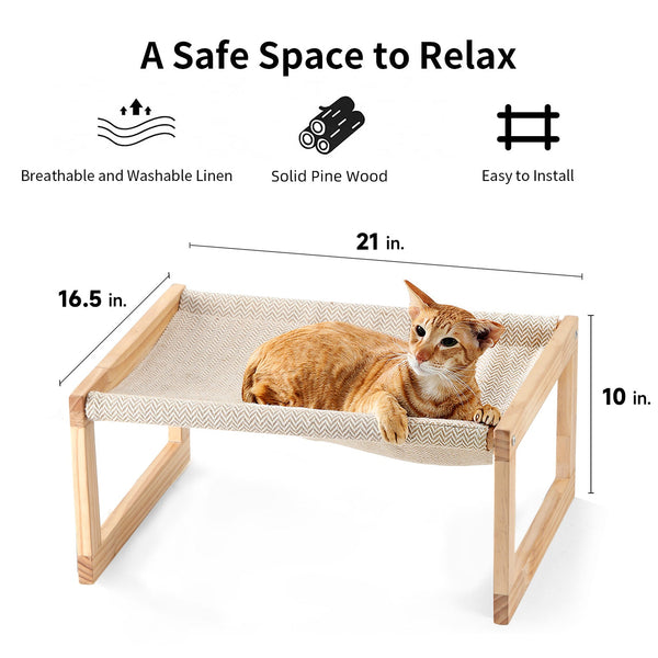 FUKUMARU Dog Bed, Large Breathable Cat Bed - FUKUMARU