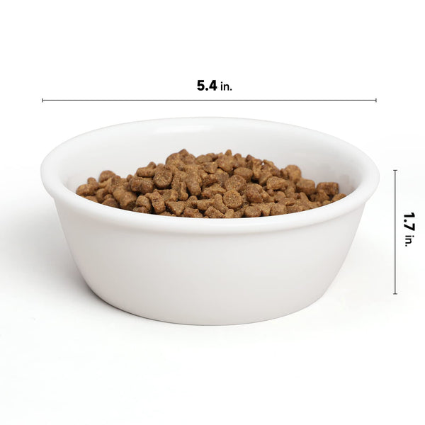FUKUMARU Elevated Cat Ceramic Bowls, Small Dog 15° Tilted Raised Food Feeding Dishes - FUKUMARU