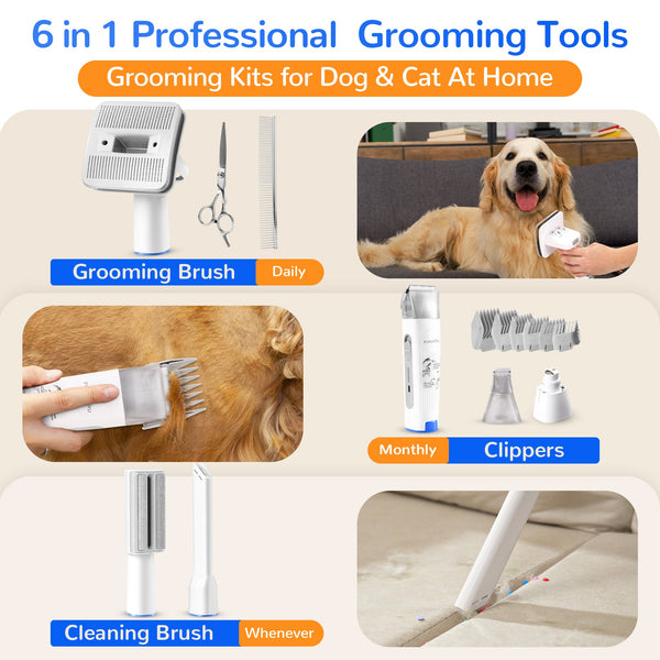 FUKUMARU Pet Vacuum Grooming Kit - FUKUMARU