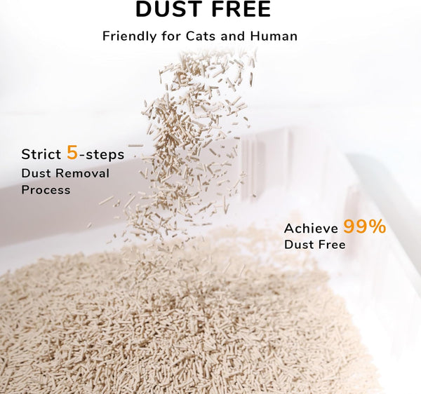 FUKUMARU Tofu Cat Litter - 100% Natural & Flushable for Kitty's Comfort - FUKUMARU