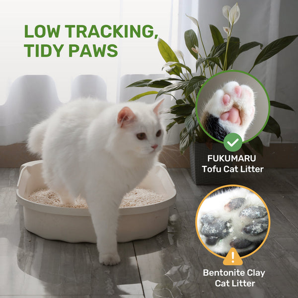 FUKUMARU Natural Tofu Cat Litter - Eco-Friendly & Odor Contro - FUKUMARU