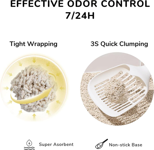 FUKUMARU Tofu Cat Litter - 100% Natural & Flushable for Kitty's Comfort - FUKUMARU