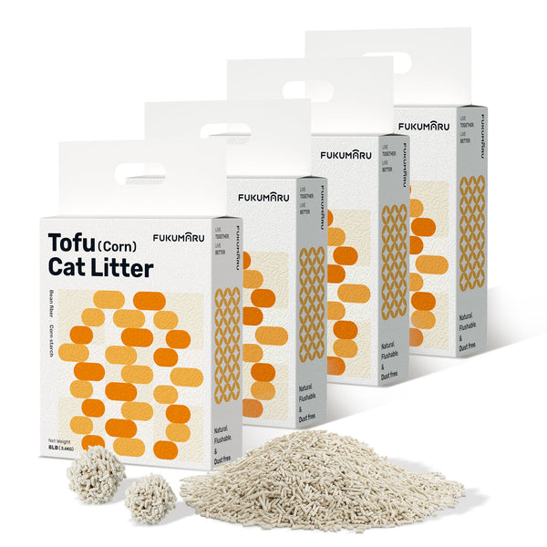 FUKUMARU Natural Tofu Cat Litter - Eco-Friendly & Odor Contro - FUKUMARU