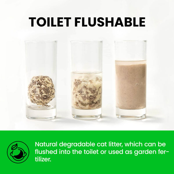 FUKUMARU Tofu Cat Litter Dust Free, Natural, Unscented - FUKUMARU