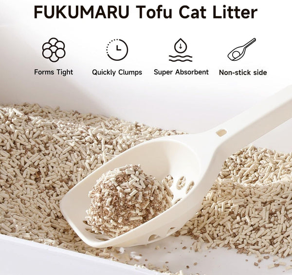 FUKUMARU Tofu Cat Litter Mixed Apple Wood - FUKUMARU