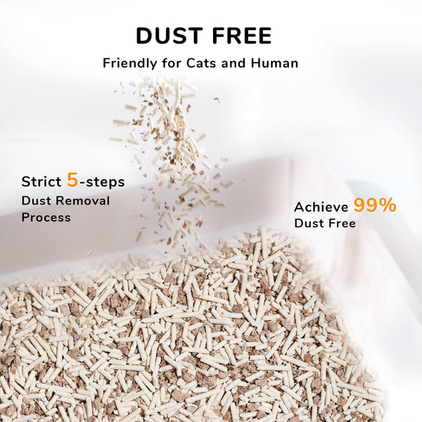 FUKUMARU Tofu Cat Litter Mixed Apple Wood - FUKUMARU