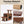FUKUMARU 3-in-1 Pet Stairs, Retro-style Dog Steps for Cats and Small Dogs, Wooden Cat Stairs for High Bed with Scratching Post, Dog Ramp for Couch with Cat Condo Cave, Easy to Clean & Aesthetic Design