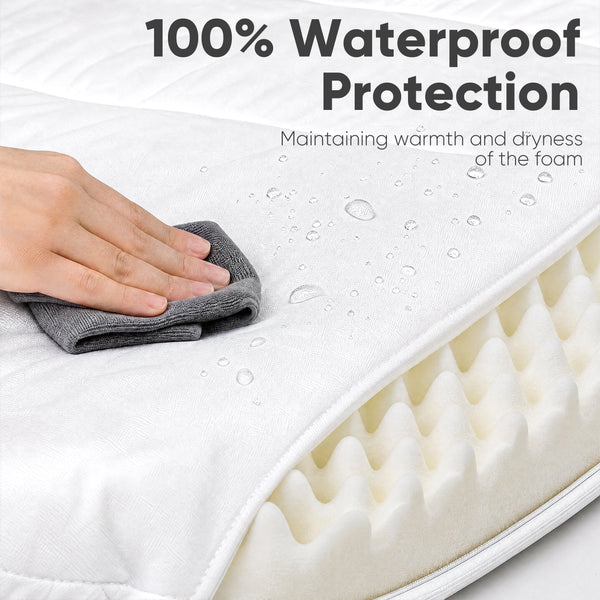FUKUMARU X-Large Thickened Dog Couch Bed, Orthopedic, Waterproof & Washable | Heavy Duty Dog Sofa with 4" Extra-Thick Egg-Crate Foam, Relieves Joint Pressure, Fully Removable, Fits Extra-Large Dogs