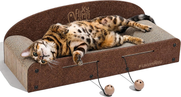 FUKUMARU Cat Scratcher Cardboard Lounge Bed