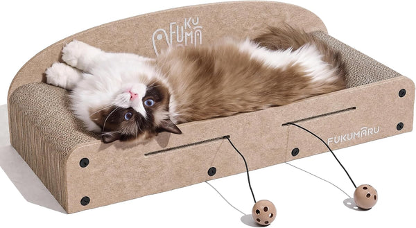 FUKUMARU 26 Inch Cat Scratcher Cardboard Lounge Bed