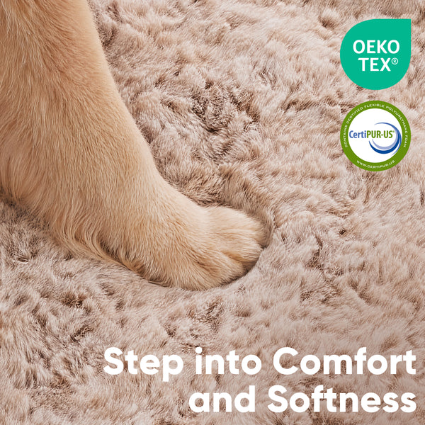 FUKUMARU X-Large Thickened Dog Couch Bed, Orthopedic, Waterproof & Washable | Heavy Duty Dog Sofa with 4" Extra-Thick Egg-Crate Foam, Relieves Joint Pressure, Fully Removable, Fits Extra-Large Dogs