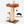 FUKUMARU Cat Scratching Post, Retro-Style Tall Scratch Posts with Perch for Infoor Cats Adults, Large Cat Scratcher Tower with Bed, Natural Sisal & Solid Wood