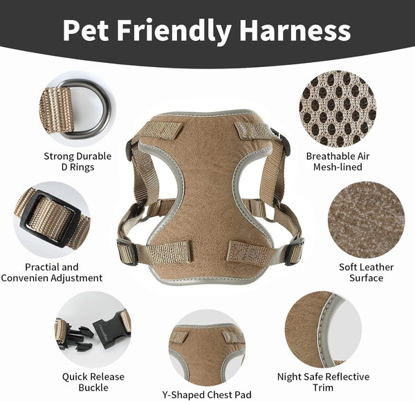 FUKUMARU Step-in Dog Harness, Cat Harness Escape Proof