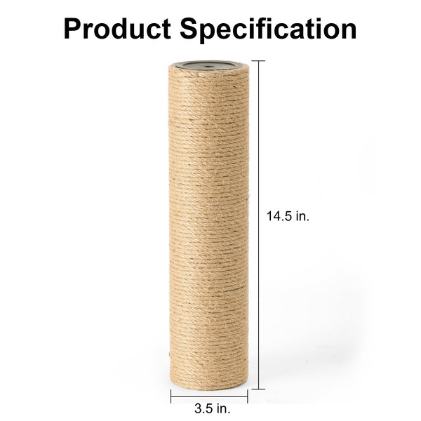 FUKUMARU 2 Pack Scratching Post Replacement, 3.5 X 14.5 Inch - FUKUMARU