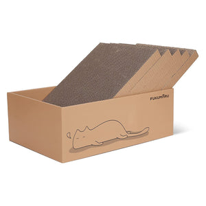 FUKUMARU 5 PCS Cat Scratching Boards, 11.4 Inch Width Ex-Large - FUKUMARU