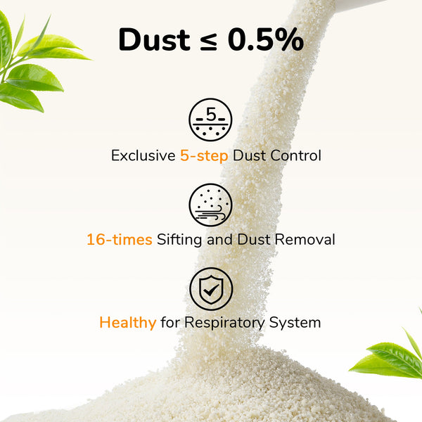 FUKUMARU Cassava Cat Litter Plant-Based Natural Ingredients, Low Dust - FUKUMARU