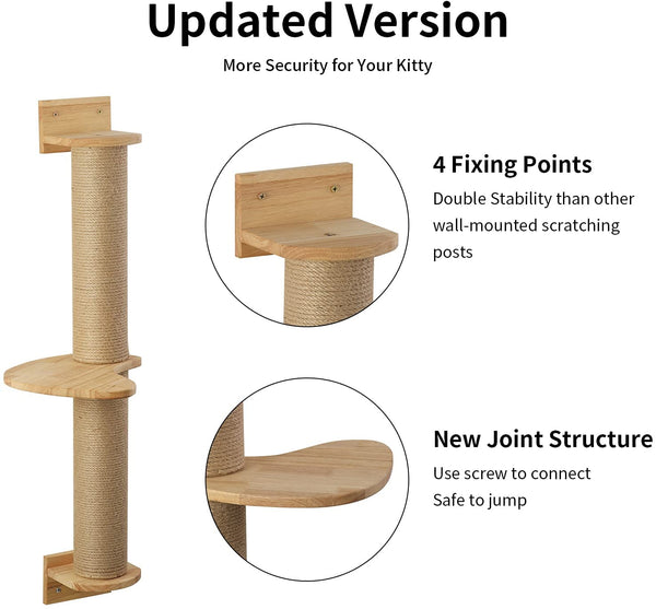 FUKUMARU Cat Activity Tree with Scratching Posts - FUKUMARU