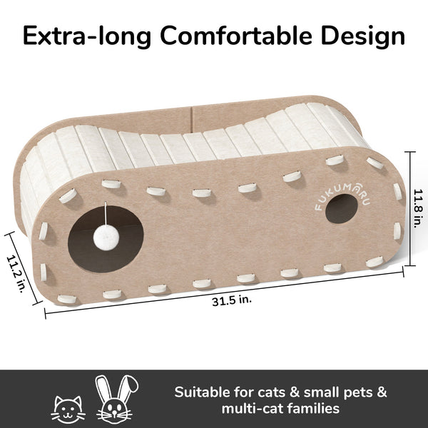 FUKUMARU Cat Beds for Indoor Pets 31.5 Inches - FUKUMARU