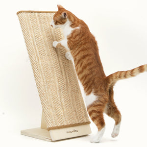 FUKUMARU Cat Scratcher, 23.66 Inch Sisal Cat Scratching Post Ramp - FUKUMARU