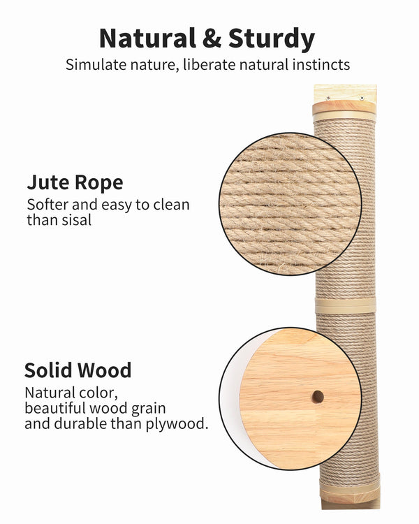 FUKUMARU Cat Scratching Post, 35 x 4.5 Inch - FUKUMARU