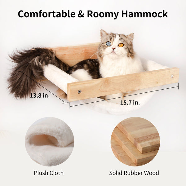FUKUMARU Cat Wall Furniture, 3 Pack Cats Walls Shelves Set - FUKUMARU