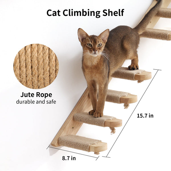 FUKUMARU Cat Wall Furniture, 3 Pack Cats Walls Shelves Set - FUKUMARU