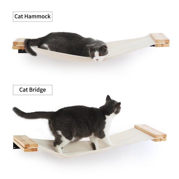 FUKUMARU Cat Wall Furniture, 34 x 13 inch Cats Hammock Shelves, - FUKUMARU
