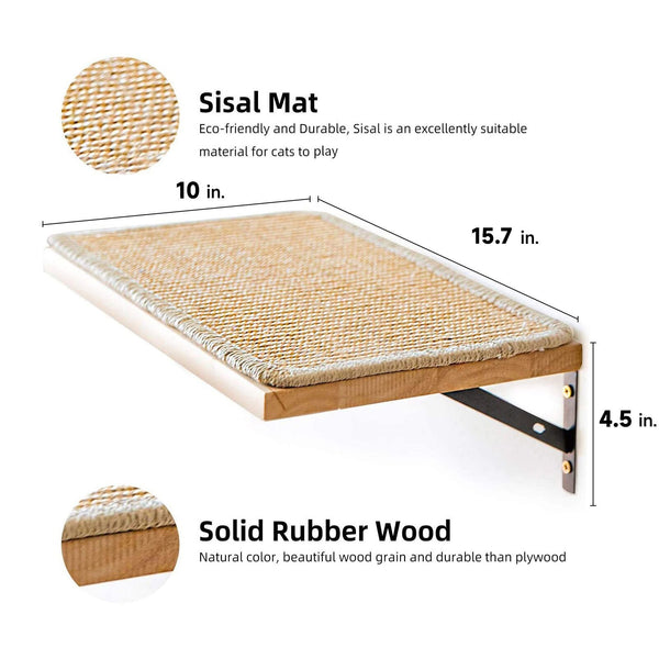 FUKUMARU Cat Wall Shelves, 16 x 10 Inch - FUKUMARU