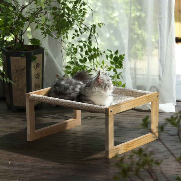 FUKUMARU Dog Bed, Large Breathable Cat Bed - FUKUMARU