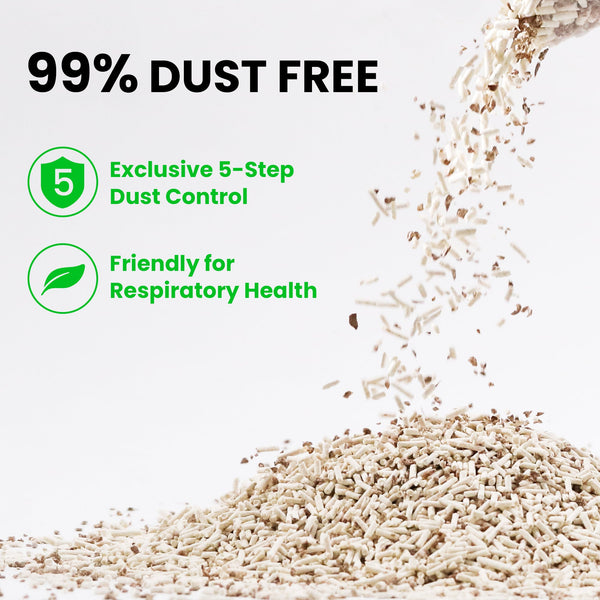 FUKUMARU Tofu Cat Litter Dust Free, Natural, Unscented - FUKUMARU